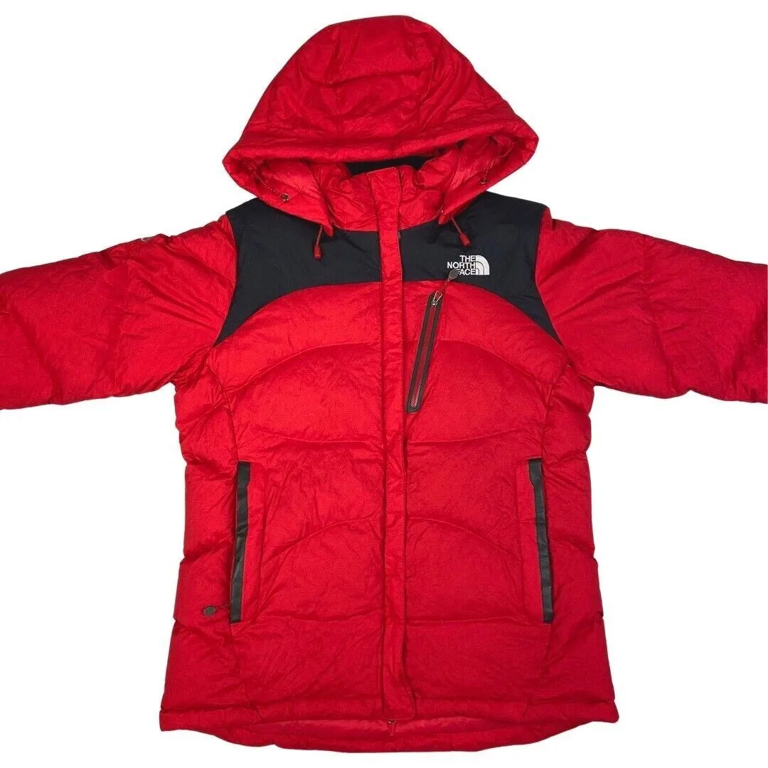 Vintage 90s 00s Red The North Face Summit Series 800 Hooded Puffa Jacket M