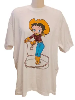 VINTAGE BETTY BOOP COWGIRL TEE SHIRT - ADORABLE!