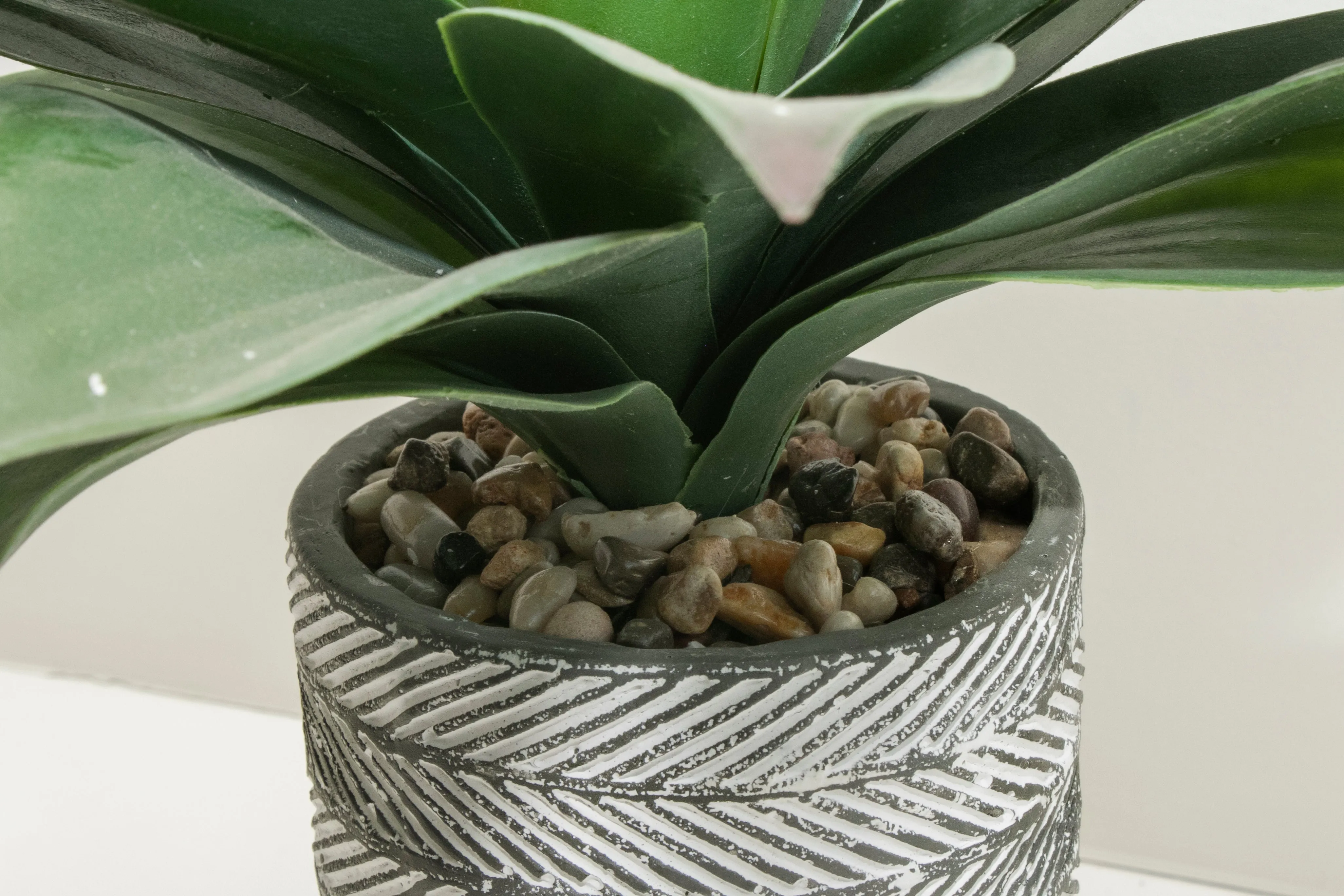 Vintage Home 20" Artificial Agave with Vintage Real touch in Cement pot