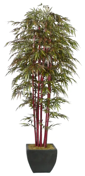 Vintage Home Artificial Faux 96" Tall Bamboo Tree With Decorative Planter