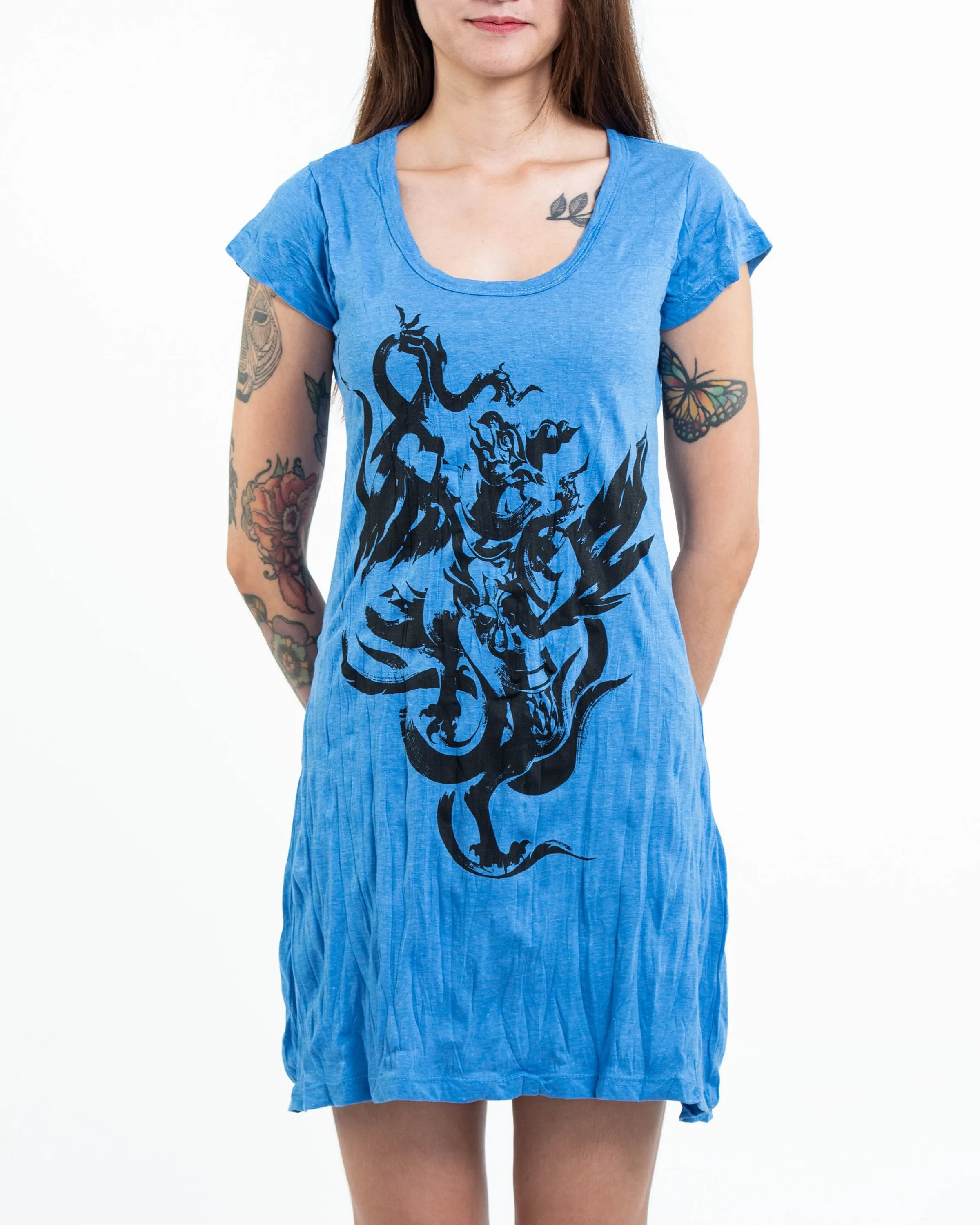 Womens Garuda Dress in Blue