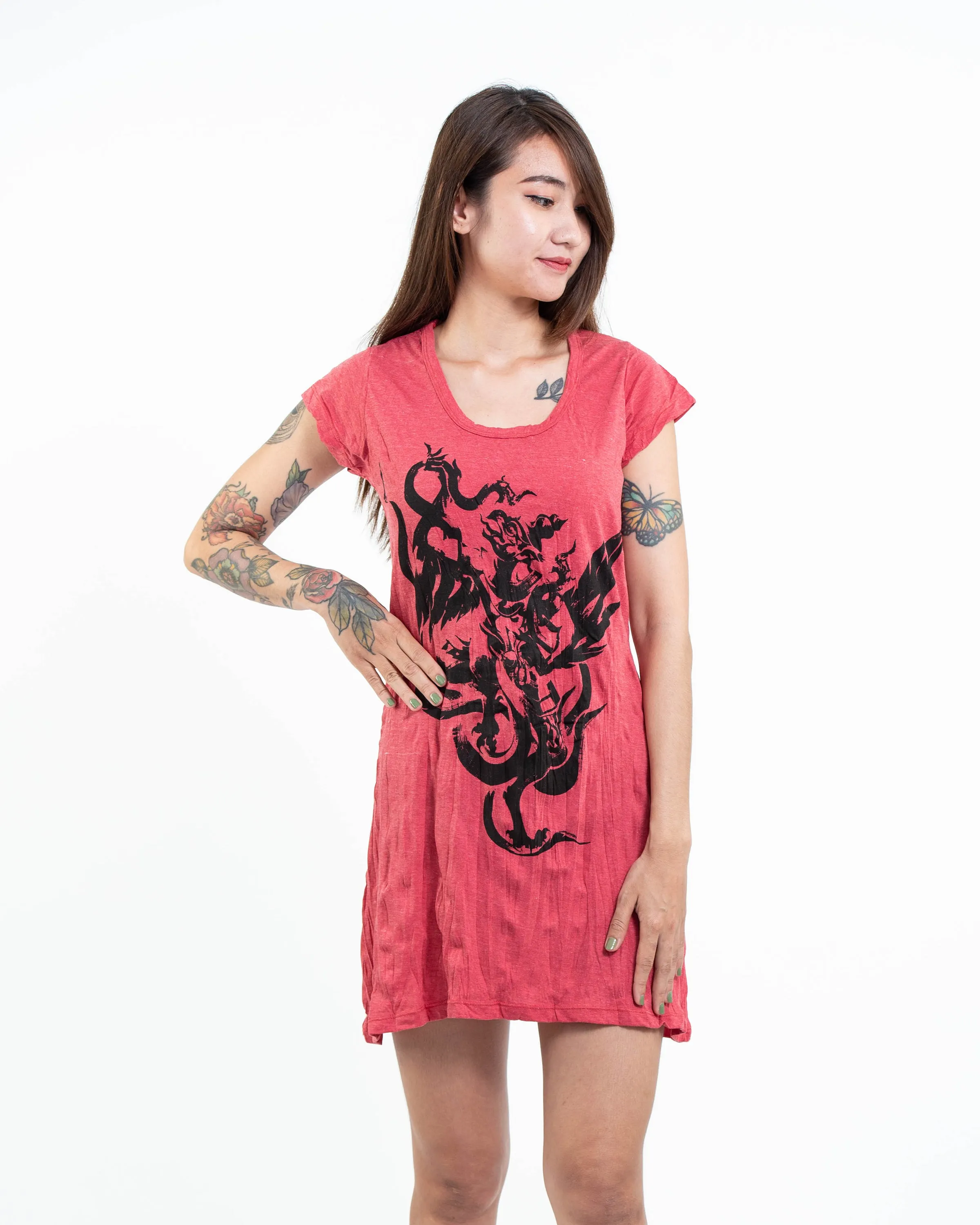 Womens Garuda Dress in Red