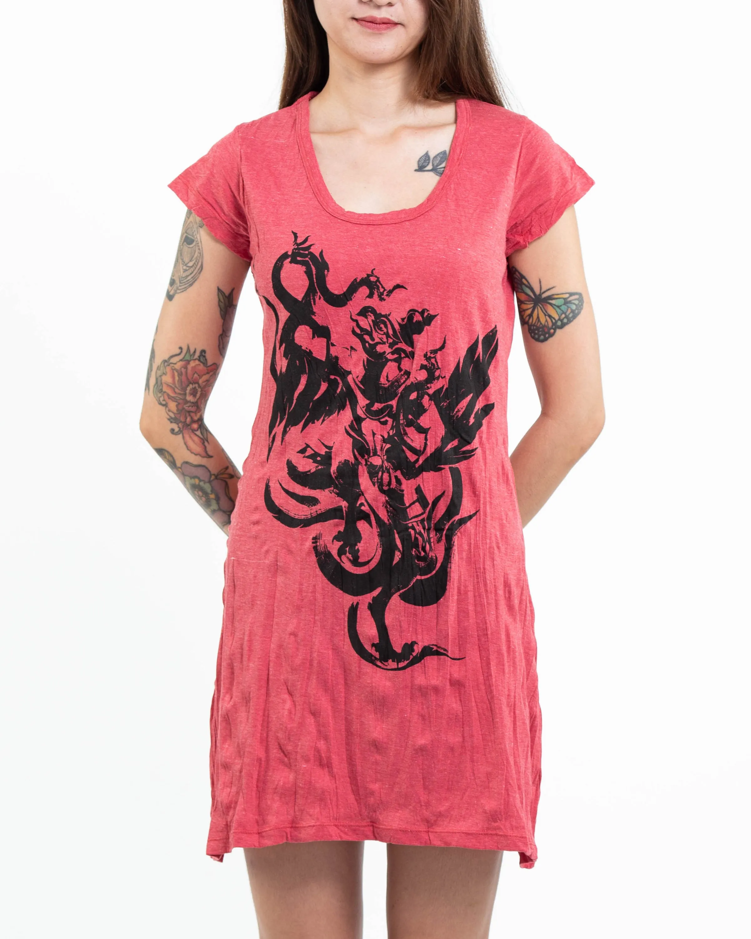 Womens Garuda Dress in Red