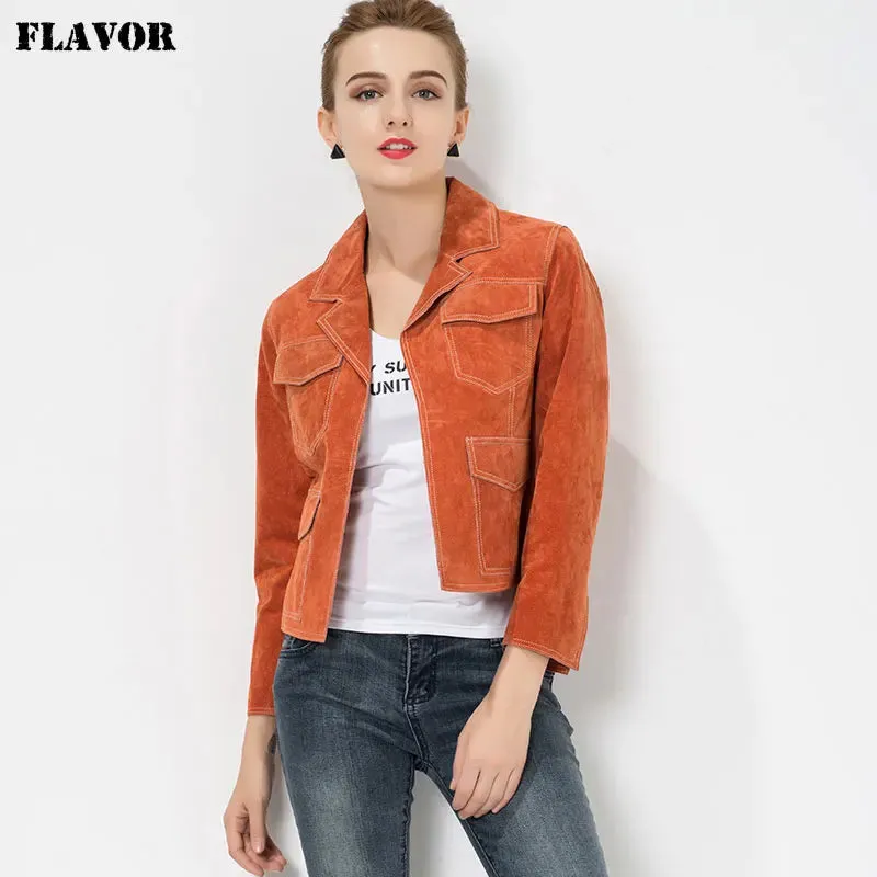 Women's Genuine Pigskin Leather Jacket