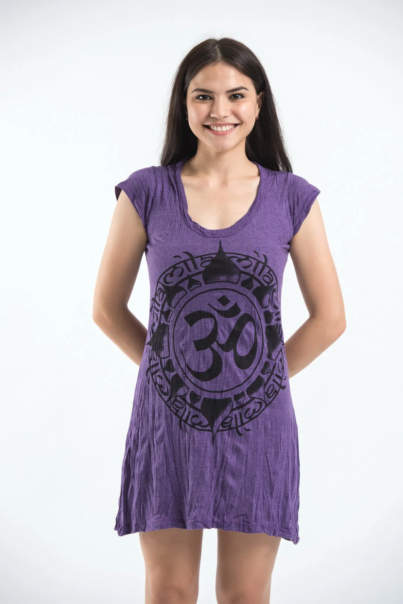 Womens Infinitee Om Dress in Purple