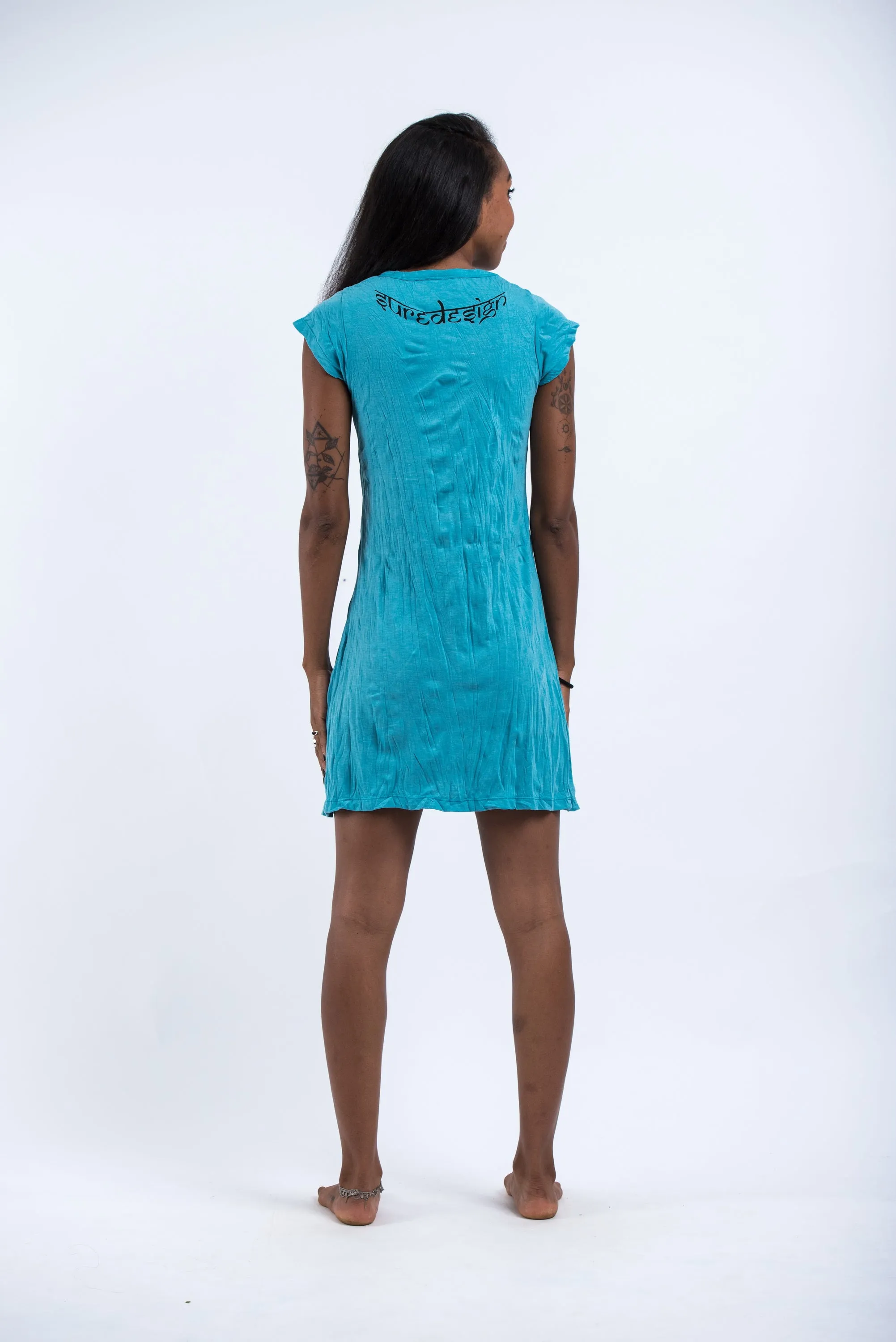 Womens Infinitee Om Dress in Turquoise