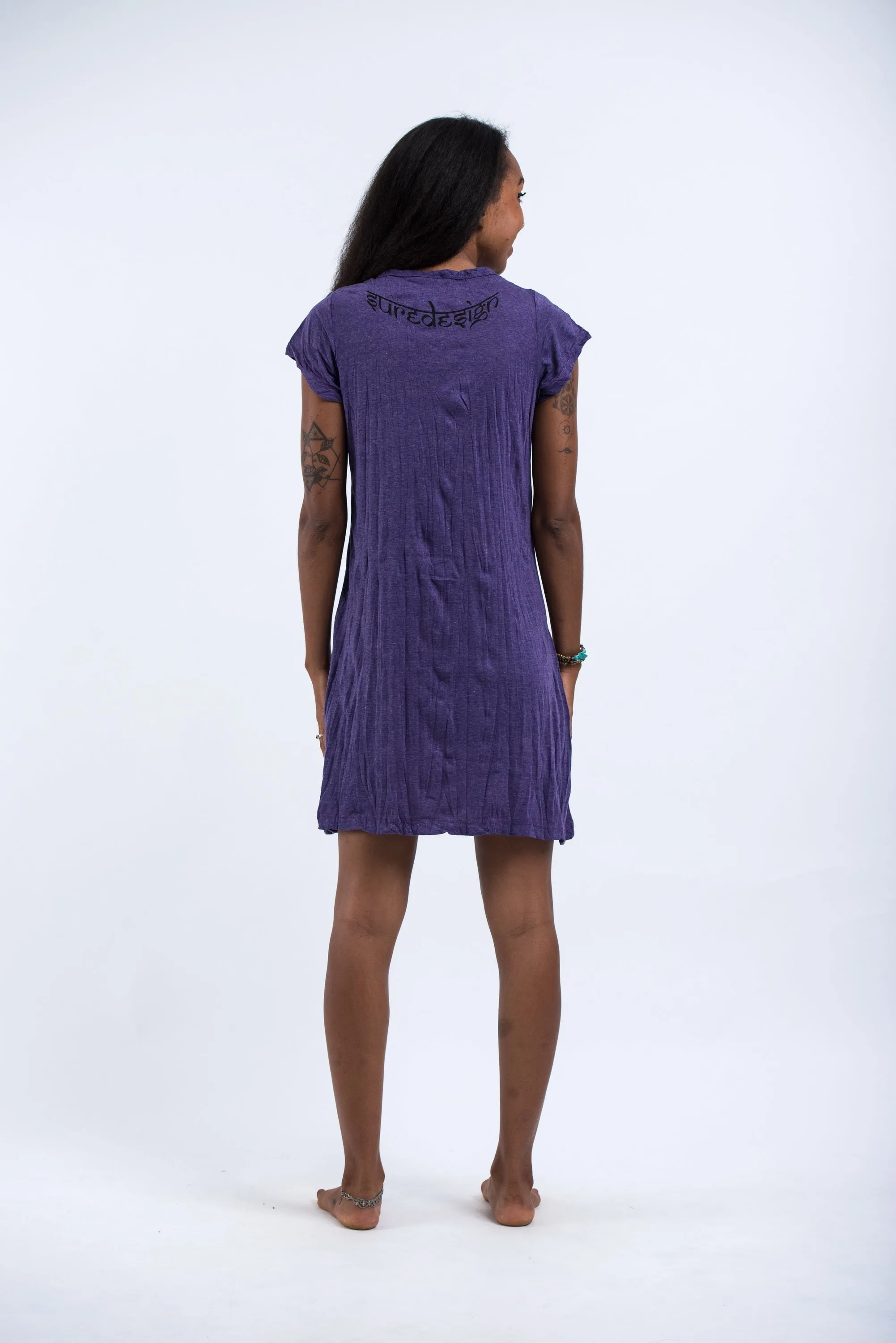 Womens Octopus Dress in Purple