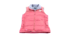 Women's The North Face 700 Embroidered Logo Red/Pink Puffer Vest