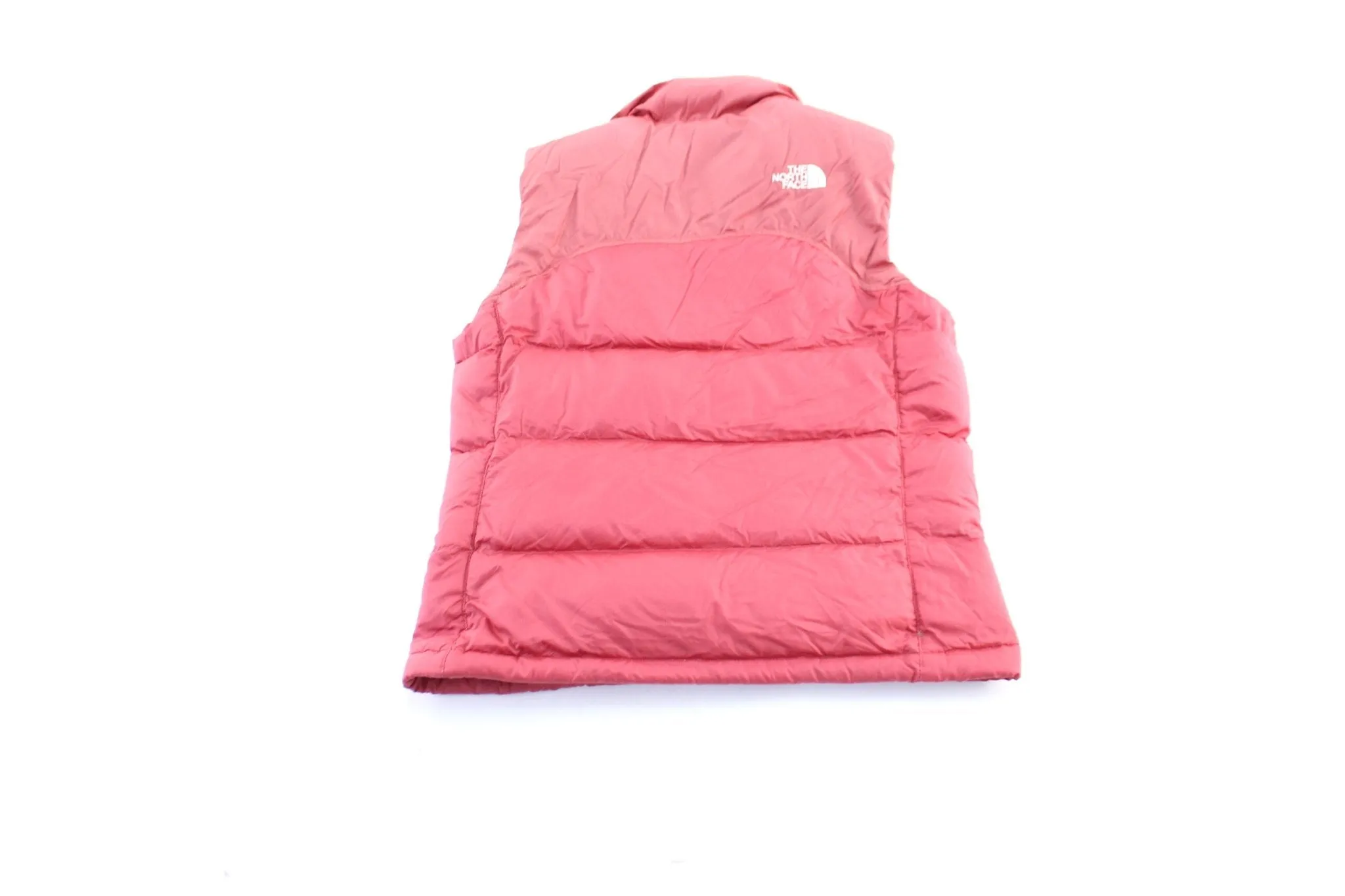 Women's The North Face 700 Embroidered Logo Red/Pink Puffer Vest