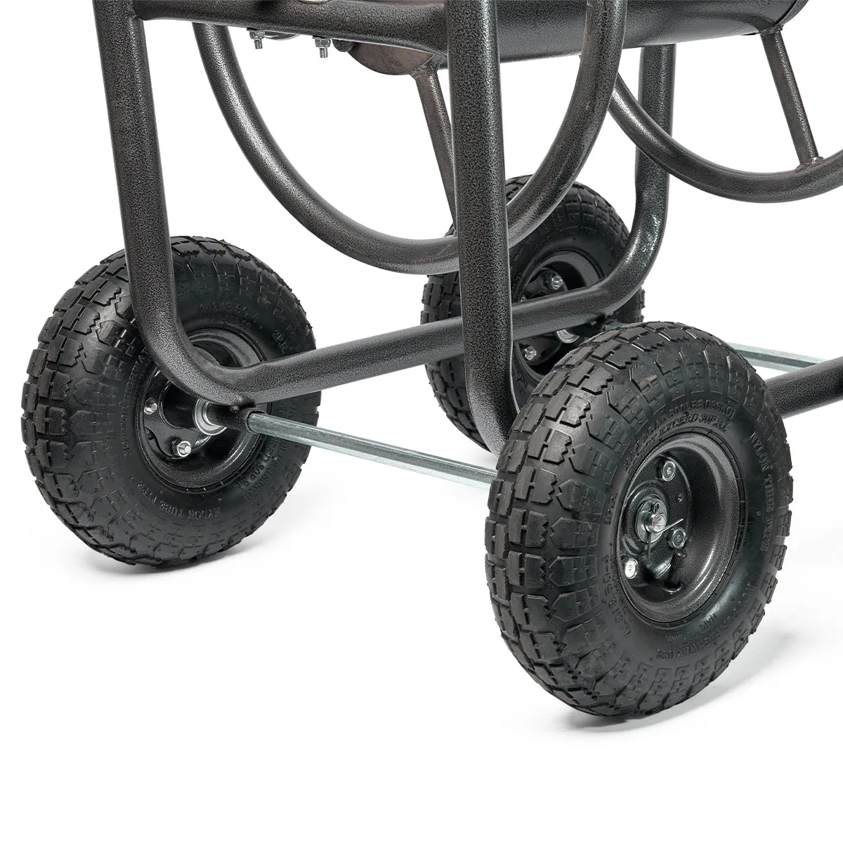 XtremepowerUS Outdoor 300' Hose Reel Cart Capacity Patio Garden w/ Wheels, Grey